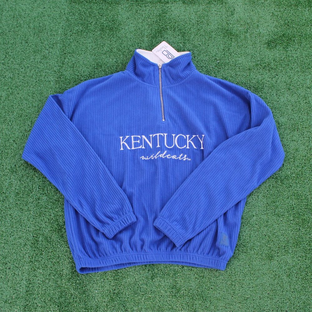 Kentucky Wildcats Ladies Quarter Zip Plush Rib NWT